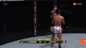 My debut in One fc Tagir Khalilov vs Rodtang Jitmuangnon Мой дебют в One fc  против Родтанга.