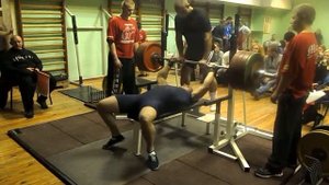 Ермак Олег. Жим лежа. Попытка 205 кг без экипировки, в/к до 93