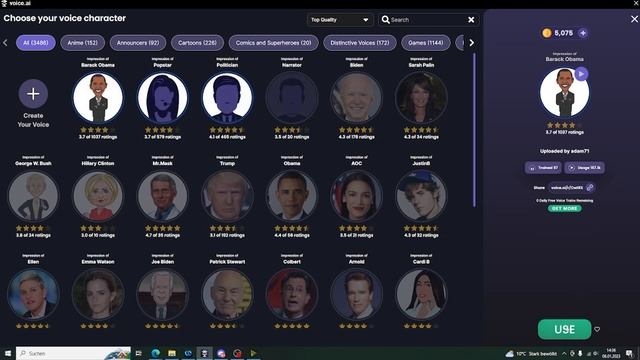 AI Voice Changer (Deutsch) - Kostenloser Voice Changer mit BERÜHMTEN Stimmen смотреть онлайн