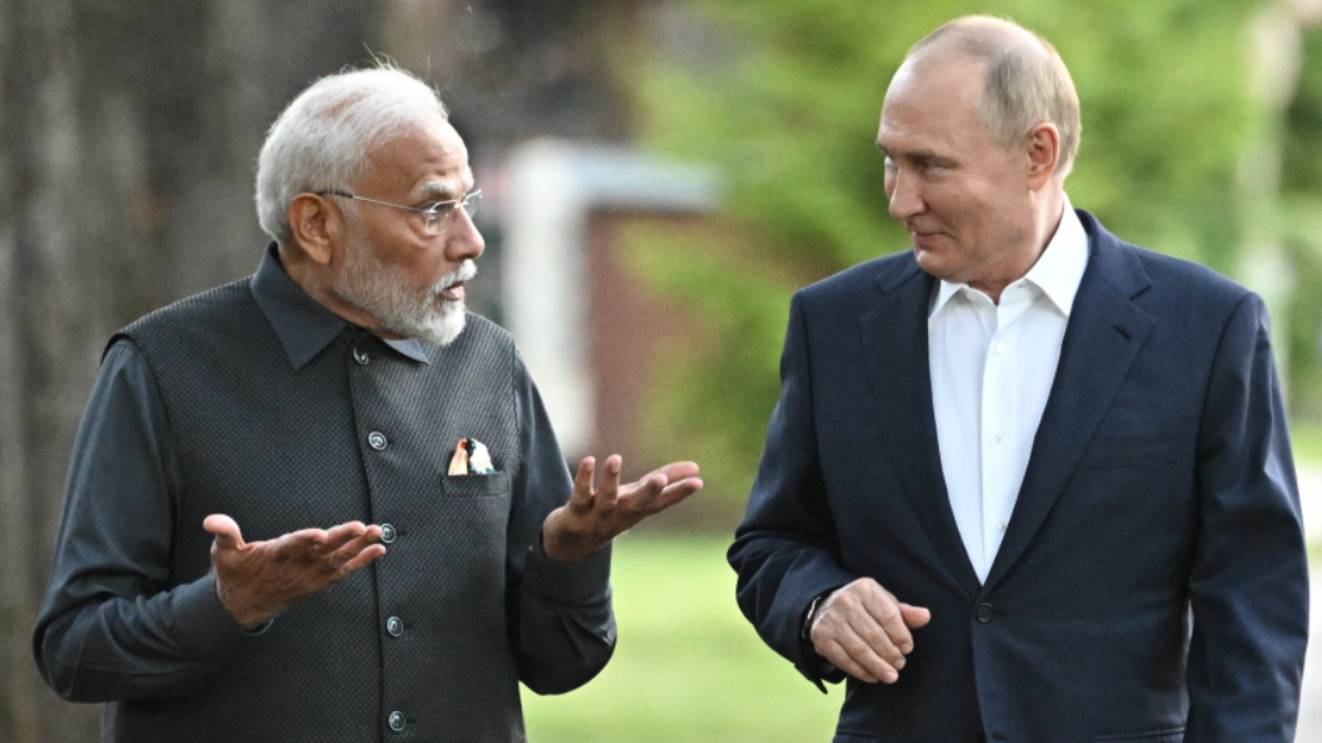 Путин принял премьер-министра Индии Моди в резиденции в Ново-Огарево. Главное