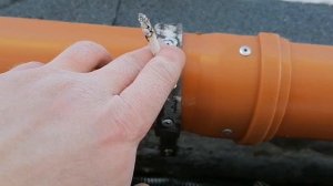 Часть 3. Итог изготовления и установка водостока в гараж.