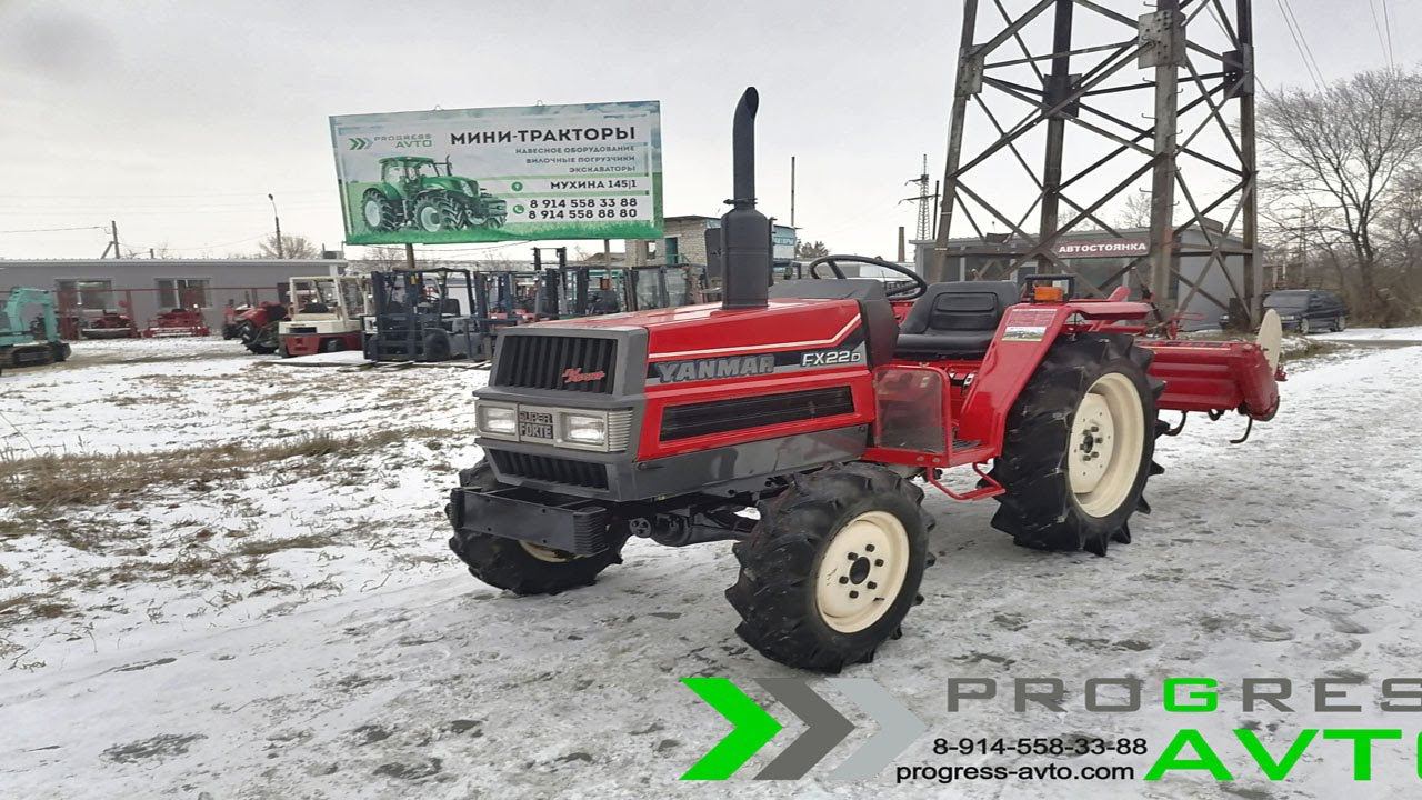 Полный обзор минитрактора YANMAR FX22D с фрезой / плюсы и минусы японского трактора / кантум кот