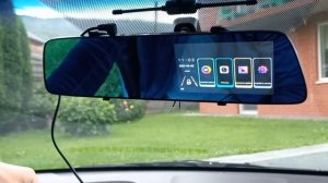 Видеорегистратор зеркало  Hyundai Accent,Solaris,FHD Touch Dual Lens Driving ,Rearview Mirror DVR