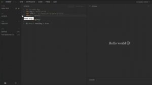 PlayCode   Code Sandbox  Online Code Editor -- пытался написать JavaScript, но не получилось