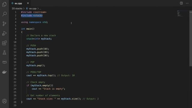 Stack - Introduction in Python & C++ with Everyday Applications | Data Structures are Awesome