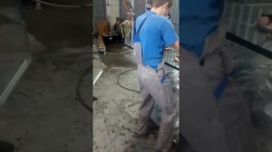 Герметизация стеклопакета экструдером Graco S100 model