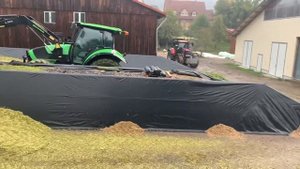 Ферма в Германии.Заготовка силоса .