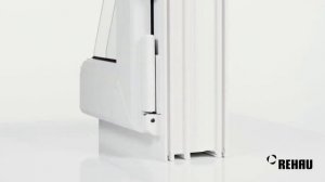 INTELIO80 с круглой створкой, дизайнерским штапиком. Демонстрация образца (уголка) профиля.mp4