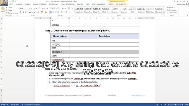12.2.2.9 Lab - Regular Expression Tutorial смотреть онлайн