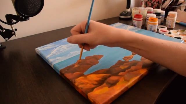 ПЕЙЗАЖ НА ХОЛСТЕ в подарок смотреть онлайн