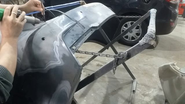 Ремонт заднего бампера БМВ смотреть онлайн