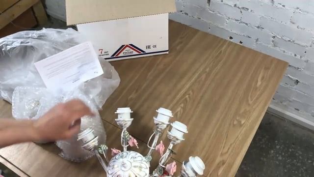 Обзор люстры потолочной ПЕТРАСВЕТ S2252-5 в стиле классика, флористика. Не требует сборки. смотреть онлайн