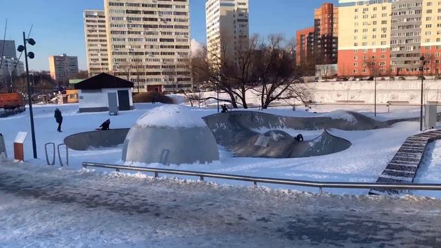 г.Видное/катание на санках смотреть онлайн