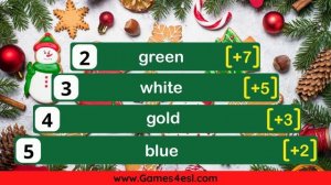 Christmas Top Five Quiz | Fun Christmas Quiz