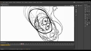 003 Основы покадровой анимации в Adobe Flash Pro CC (мимика колобка)