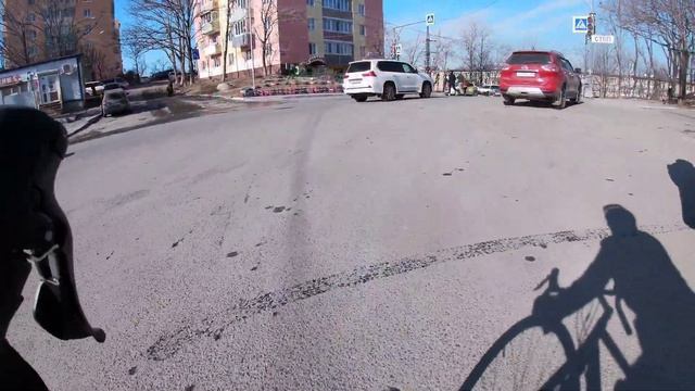 На велосипеде зимой в -27