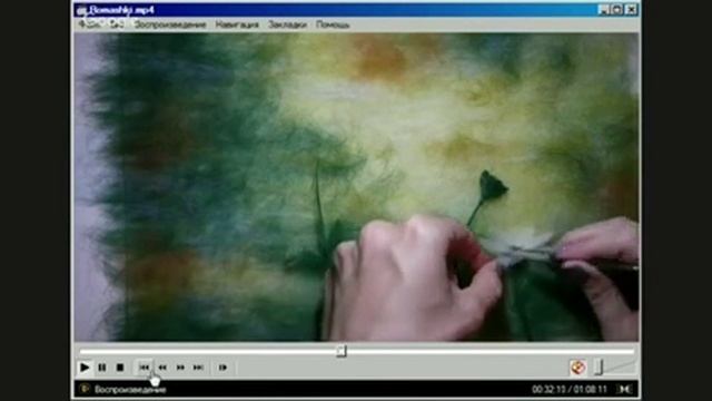 Мастер-класс по живописи шерстью Ромашки смотреть онлайн