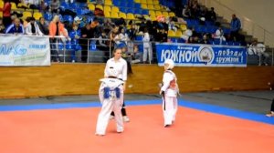 Чемпионат Украины по тхэквондо. Харьков 2015 . Финал 24 кг.