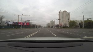 Круговое движение. Проезд перекрестков. Площадь Ванеева, Минск.