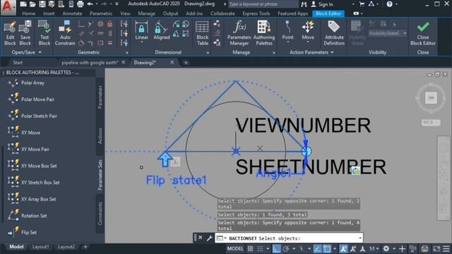 AUTOCAD DYNAMIC BLOCK - CREATING CALLOUT BUBBLE WITH ATTRIBUTES AND MULTIPLE DIRECTIONS