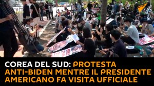 Corea del Sud: protesta anti-Biden mentre il presidente americano fa visita ufficiale