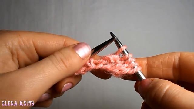 Вязание спицами  Американская резинка