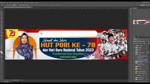 DOWNLOAD DESAIN SPANDUK HUT PGRI DAN HGN 2023