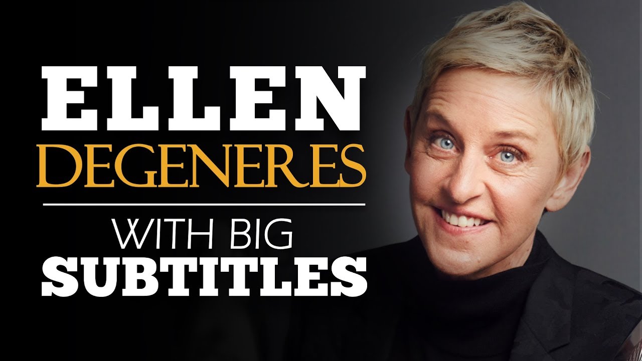 Речь элен. English Speech | Ellen DEGENERES: be true to yourself Transcript. Famous Speeches in English Videos.