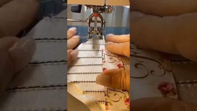 Стежка тройной иглой. Часть 2.  Мастер-класс от Валентины Букеевой.