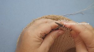 Как закрыть петли на шапке СветланаСК