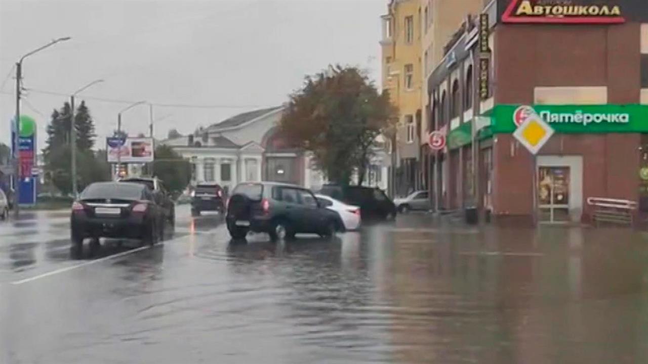 Выборг ушел под воду из-за сильных ливней