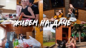 #ЖивемНаДаче 15 || МОЕМ МАНГАЛЬНУЮ ЗОНУ | ЗАКУПАЕМСЯ НА РЫНКЕ | УЖИНАЕМ В БЕСЕДКЕ С ДРУЗЬЯМИ