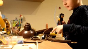 Реставрация карболитовой настольной лампы из СССР. Restoration of carbolite table lamp from the USS
