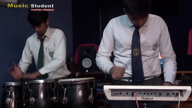 Delhi Public School Aligarh student palying octapad and congo | DPS school | My Student video смотреть онлайн