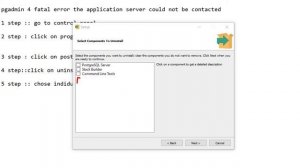 pgadmin 4 fatal error the application server could not be contacted  | Error Solved | postgresql