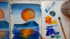 Рисуем вместе с детьми/ Японский пейзаж