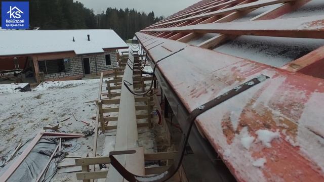 Строим дом из газобетона. КРЫША ДОМА 450М2. Сборка стропильной системы Монтаж мягкой черепицы