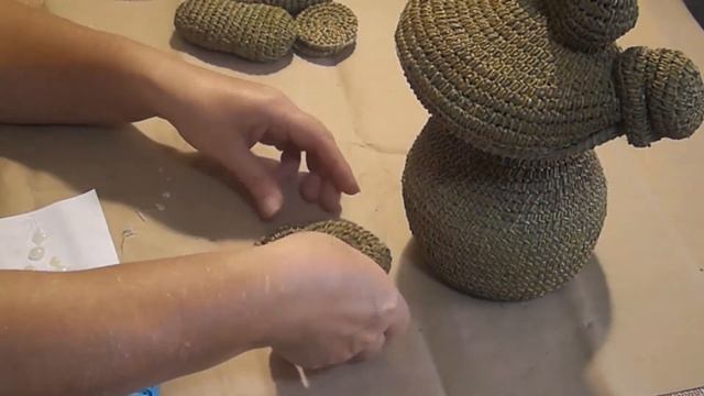Плетение из сосновых иголок HandMade - Плетеный Лягушонок Экологически чистые поделки из хвои смотреть онлайн