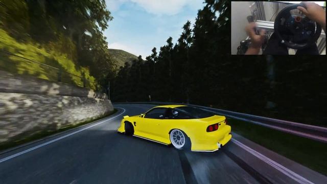 800HP Nissan 180sx On Japanese Touge l Assetto Corsa (Logitech G29 - Steering Wheel Gameplay) смотреть онлайн
