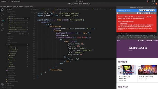 EventaRN - Building Event App in React Native - UI Design смотреть онлайн