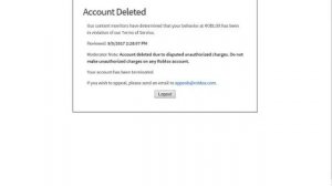 MY ROBLOX ACCOUNT GOT DISABLED ( WTF ROBLOX D: )