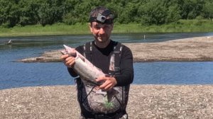 Мастер Владимир Мусурок ловит горбушу, кету на Камчатке на свои воблеры