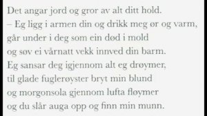 Caroline Groth Synvis - Jordange (Halldis Moren Vesaas) (med tekst)