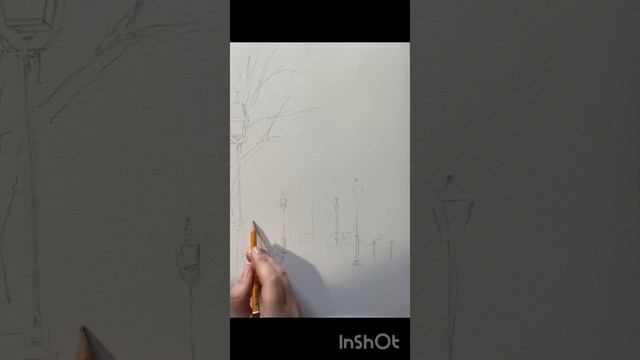 Картина Зимний пейзаж акварелью. Снежная зима акварелью Видео