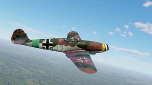 Бой на Мессершмитт Bf.109 Курфюрст 4 в СБ режиме в War Thunder, VR.