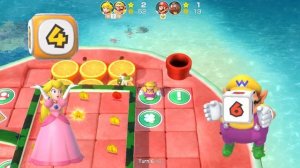 Super Mario Party Partner Party #2095 Watermelon Walkabout Peach & Wario vs Mario & Goomba