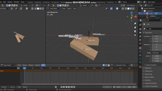 How to make animation in Blender "FE GUN KIT" #roblox смотреть онлайн