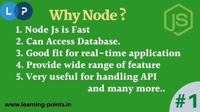 Introduction | Why Node Js | Brief concept of Node JS | Node Js Tutorial | Learning Points