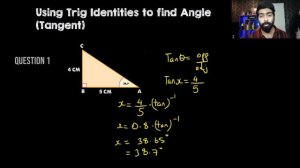 Finding Angle in Triangle Using Trig Ratios | Trigonometry Inverse Tangent