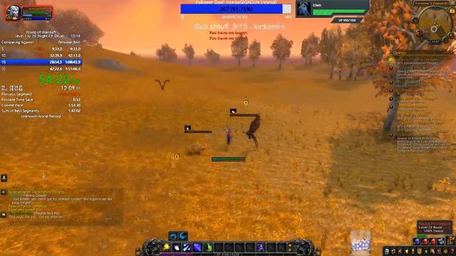 WoW Speed Lvling: 1-20 wNo Heirlooms - 1:49:37